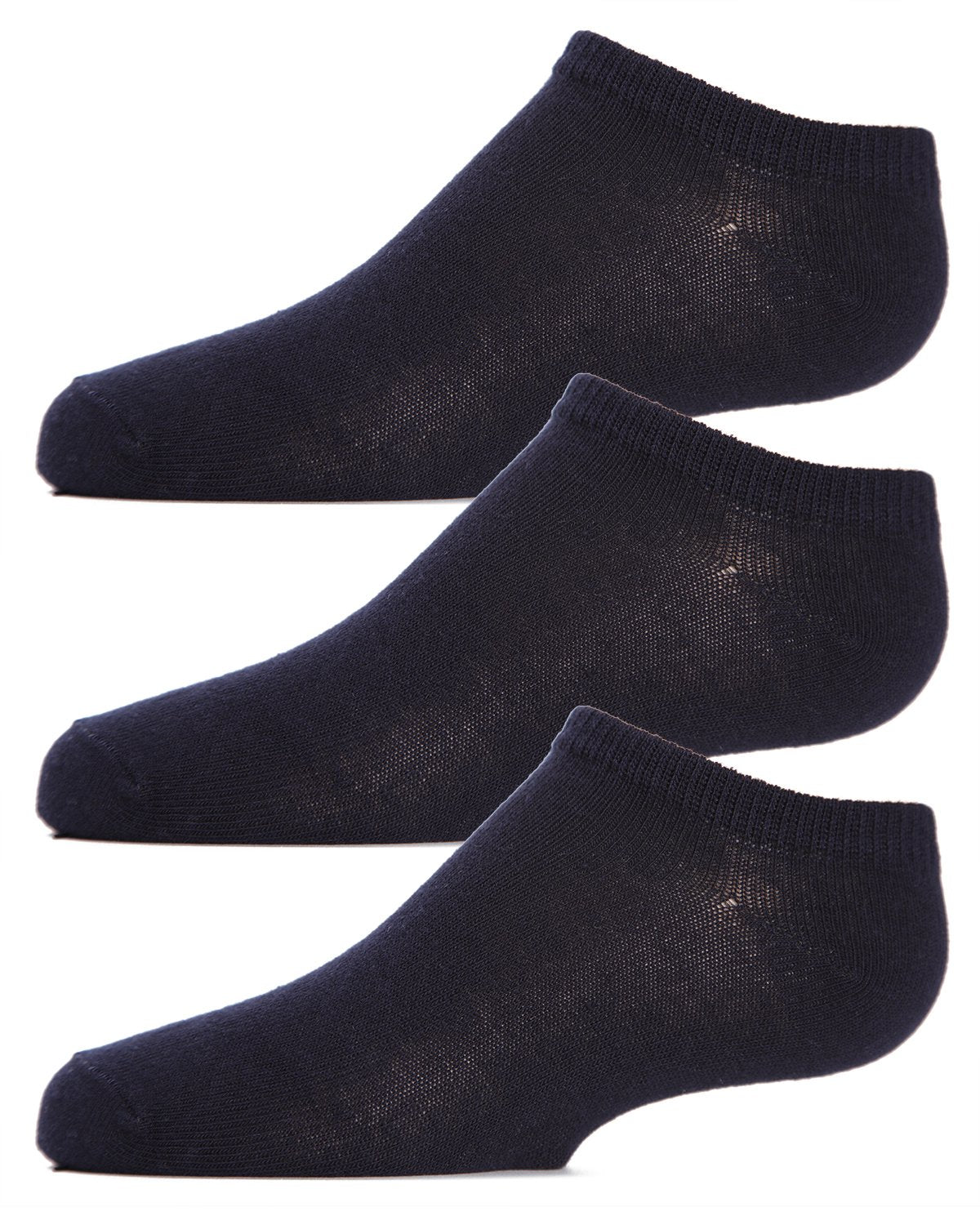 Kids Low Cut Cotton Blend Socks 3-Pack