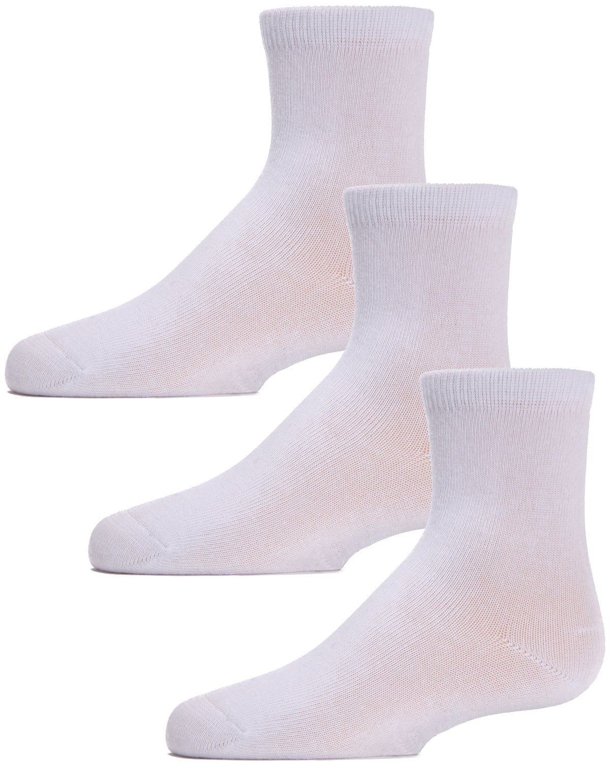 Unisex Cotton Blend Mid-Cut Socks 3-Pack