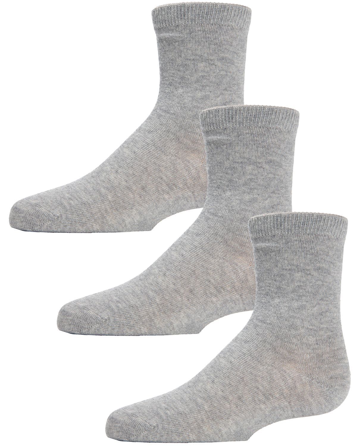 Memoi Unisex Cotton Blend Mid-Cut Socks 3-Pack