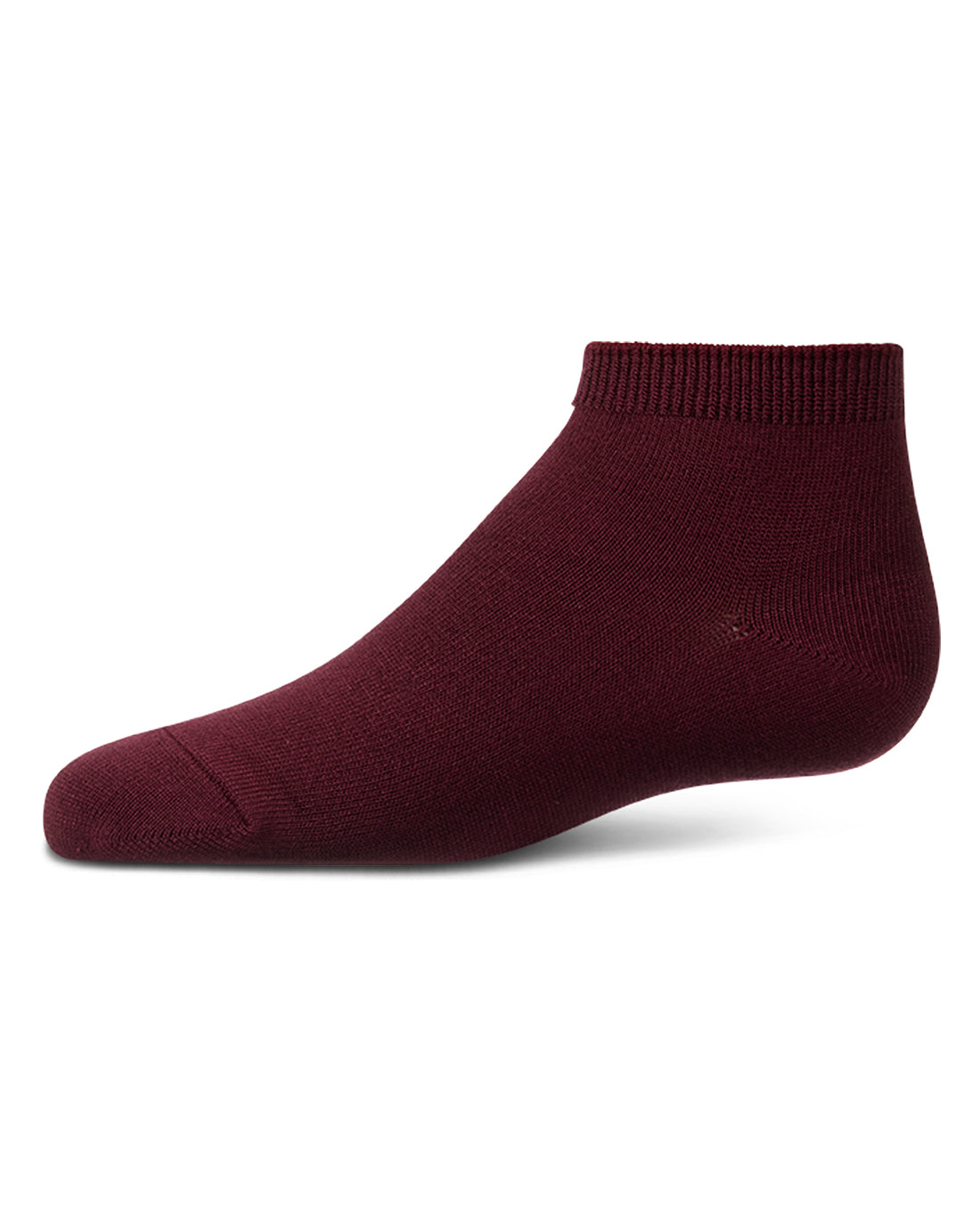 Memoi Kids Basic Soft Rayon from Bamboo Anklet Socks Burgundy - Mk-6066