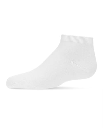 Memoi Kids Basic Soft Rayon from Bamboo Anklet Socks White