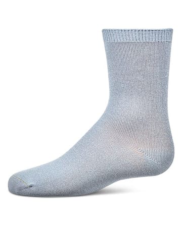 Memoi Toddlers and Kids Basic Soft Rayon from Bamboo Crew Socks Storm Blue - Mk-6166