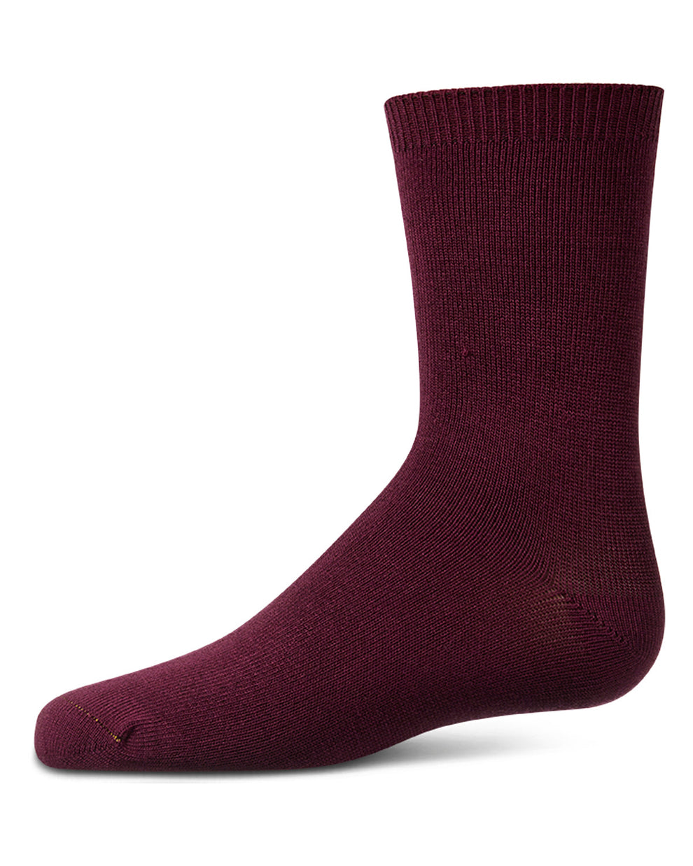 Memoi Toddlers and Kids Basic Soft Rayon from Bamboo Crew Socks Wine - Mk-6166