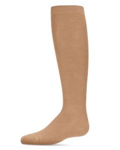 Memoi Kids Basic Soft Rayon from Bamboo Knee High Socks Camel - Mk-6266