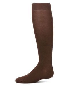 Memoi Kids Basic Soft Rayon from Bamboo Knee High Socks Chestnut Brown - Mk-6266
