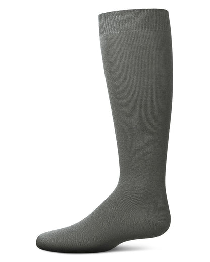 Memoi Kids Basic Soft Rayon from Bamboo Knee High Socks Dark Gray - Mk-6266