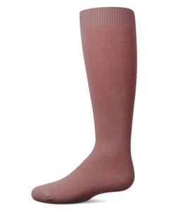 Memoi Kids Basic Soft Rayon from Bamboo Knee High Socks Deep Mauve - Mk-6266