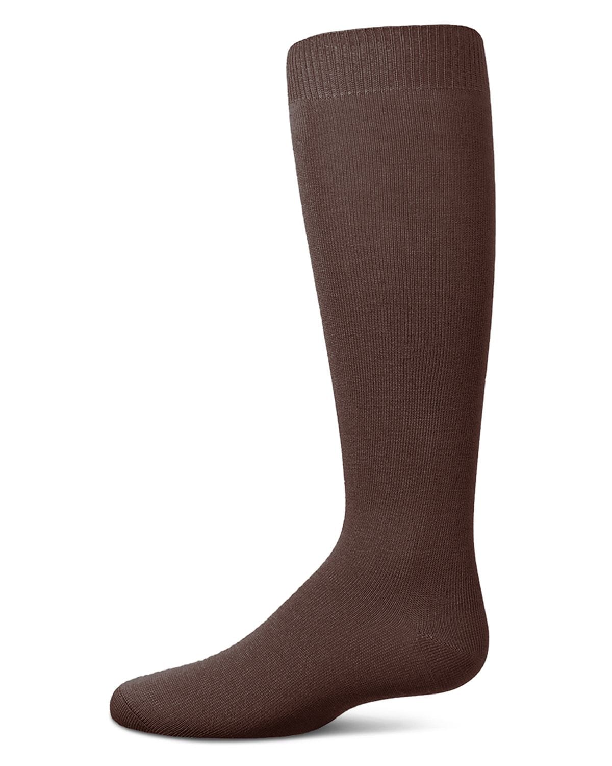 Memoi Kids Basic Soft Rayon from Bamboo Knee High Socks Fudge - Mk-6266
