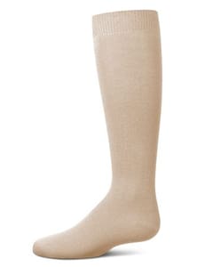 Memoi Kids Basic Soft Rayon from Bamboo Knee High Socks Humus - Mk-6266
