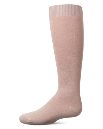 Memoi Kids Basic Soft Rayon from Bamboo Knee High Socks Light Mauve - Mk-6266