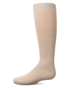 Memoi Kids Basic Soft Rayon from Bamboo Knee High Socks Oatmeal - Mk-6266
