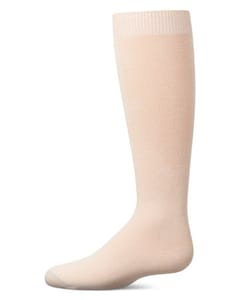 Memoi Kids Basic Soft Rayon from Bamboo Knee High Socks Peachy Pink - Mk-6266