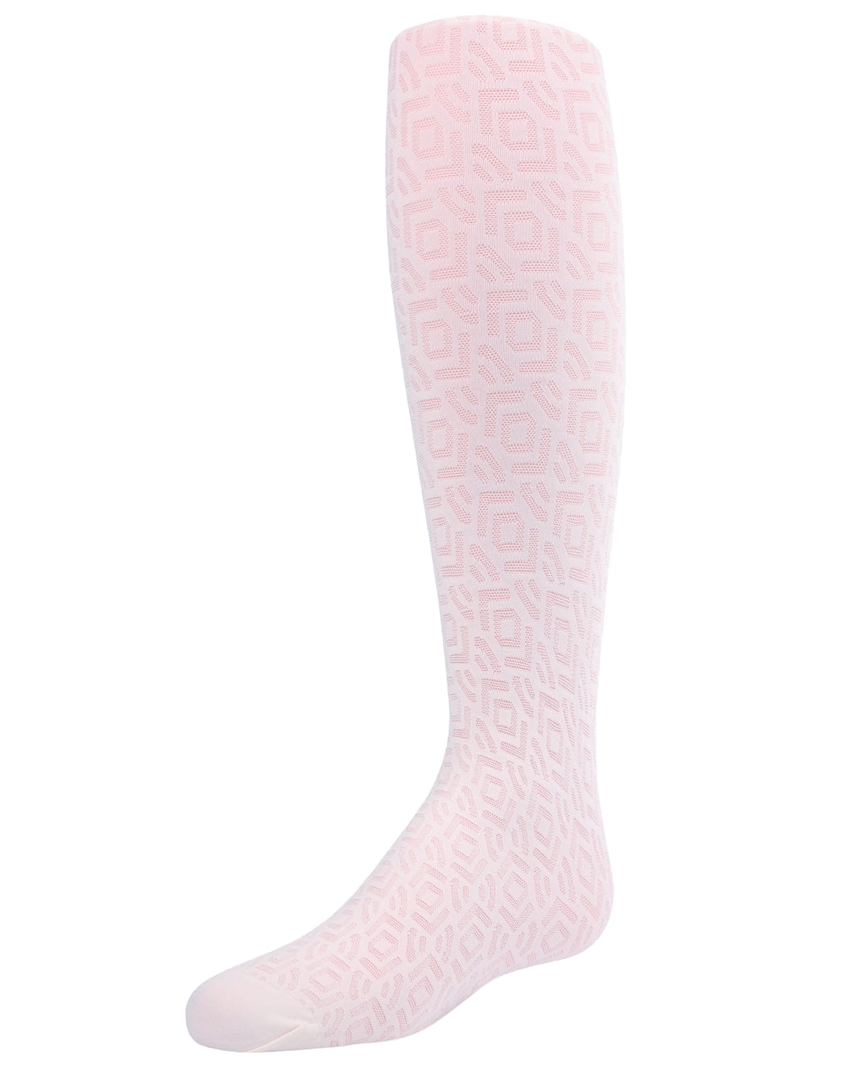 Memoi Girls Sheer Geo Art Deco-Inspired Tights - Mk-803