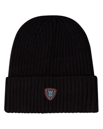 Memoi Teddy Crest Cuffed Beanie - MKA-118