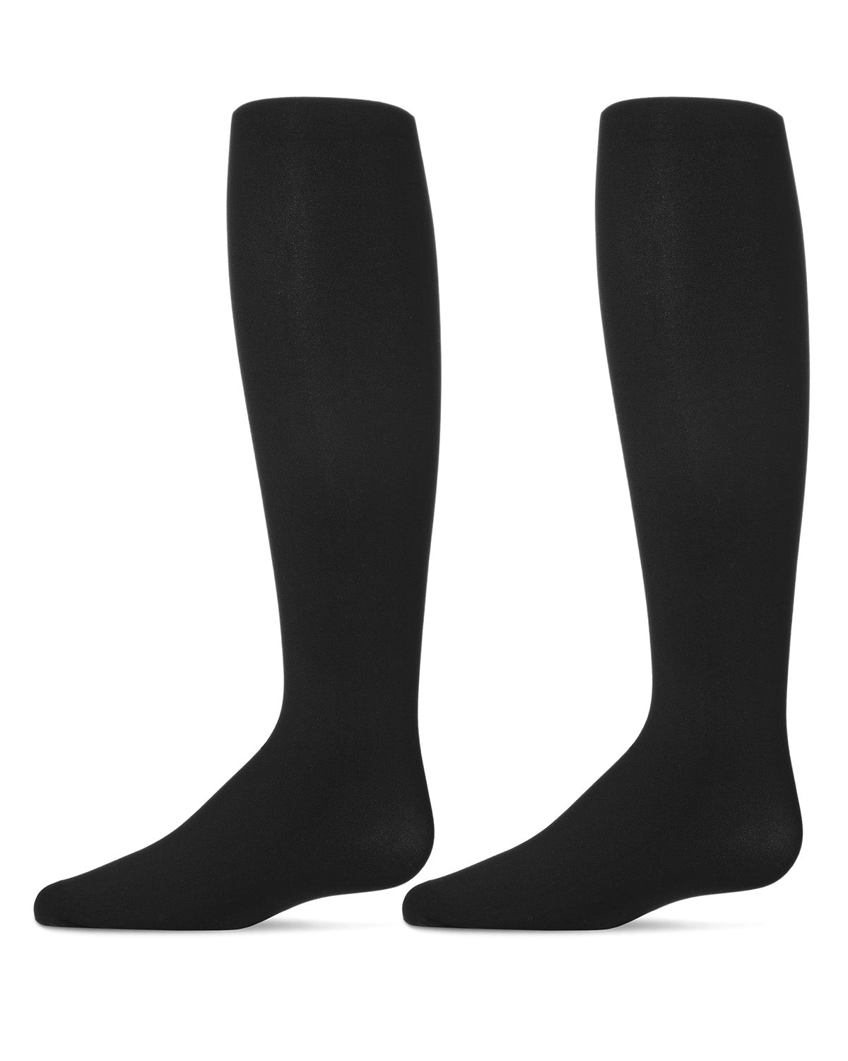 Girls' 2 Pair Pack Totally Opaque Microfiber Tights