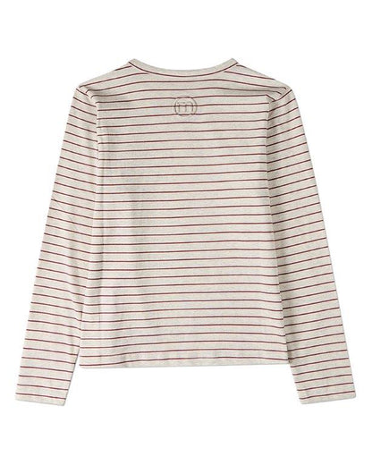 Memoi Ciao Striped Long Sleeve T-Shirt - MKC-109