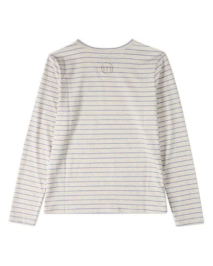 Memoi Ciao Striped Long Sleeve T-Shirt - MKC-109