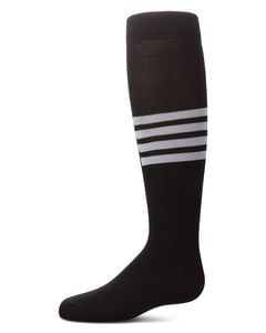 Memoi Girls Triple Half Stripe Knee High Socks