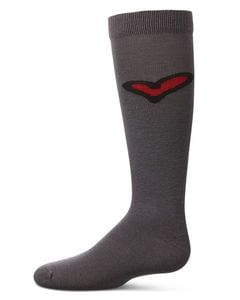 Memoi Girls' Outline Heart Knee High Socks