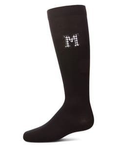 Memoi Girls Houndstooth M Knee High Socks - Mkf-11596