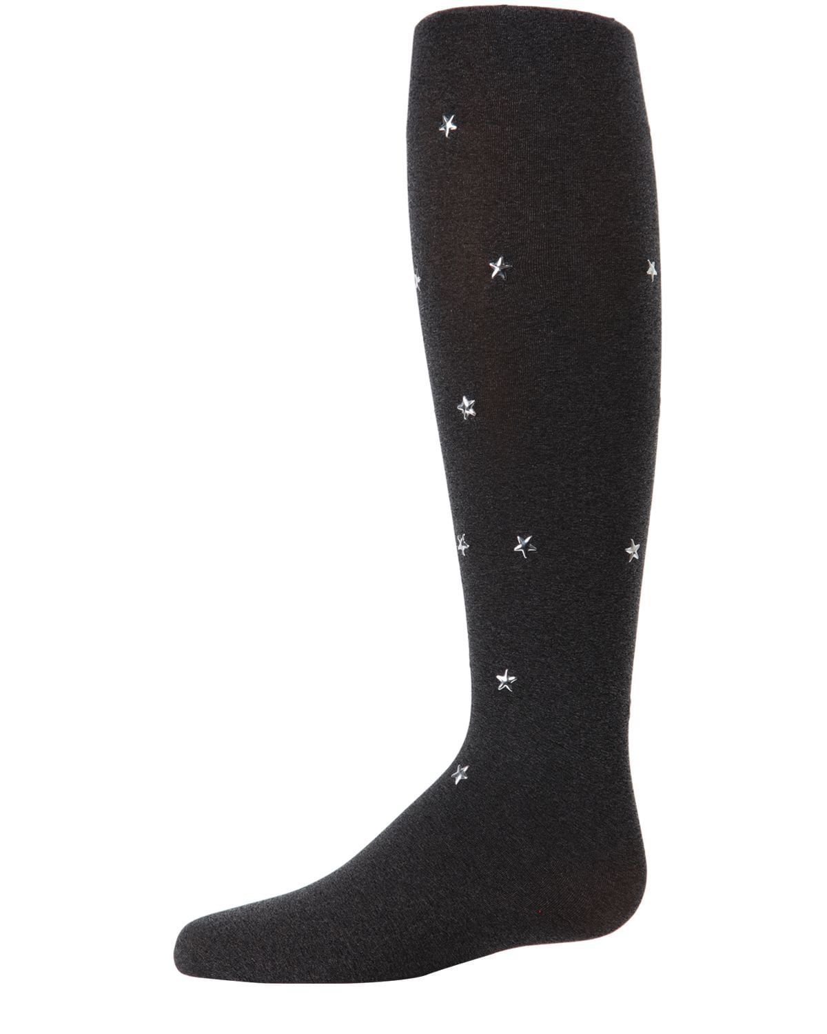 Memoi Shimmering Star-Gazer Opaque Girls Tights