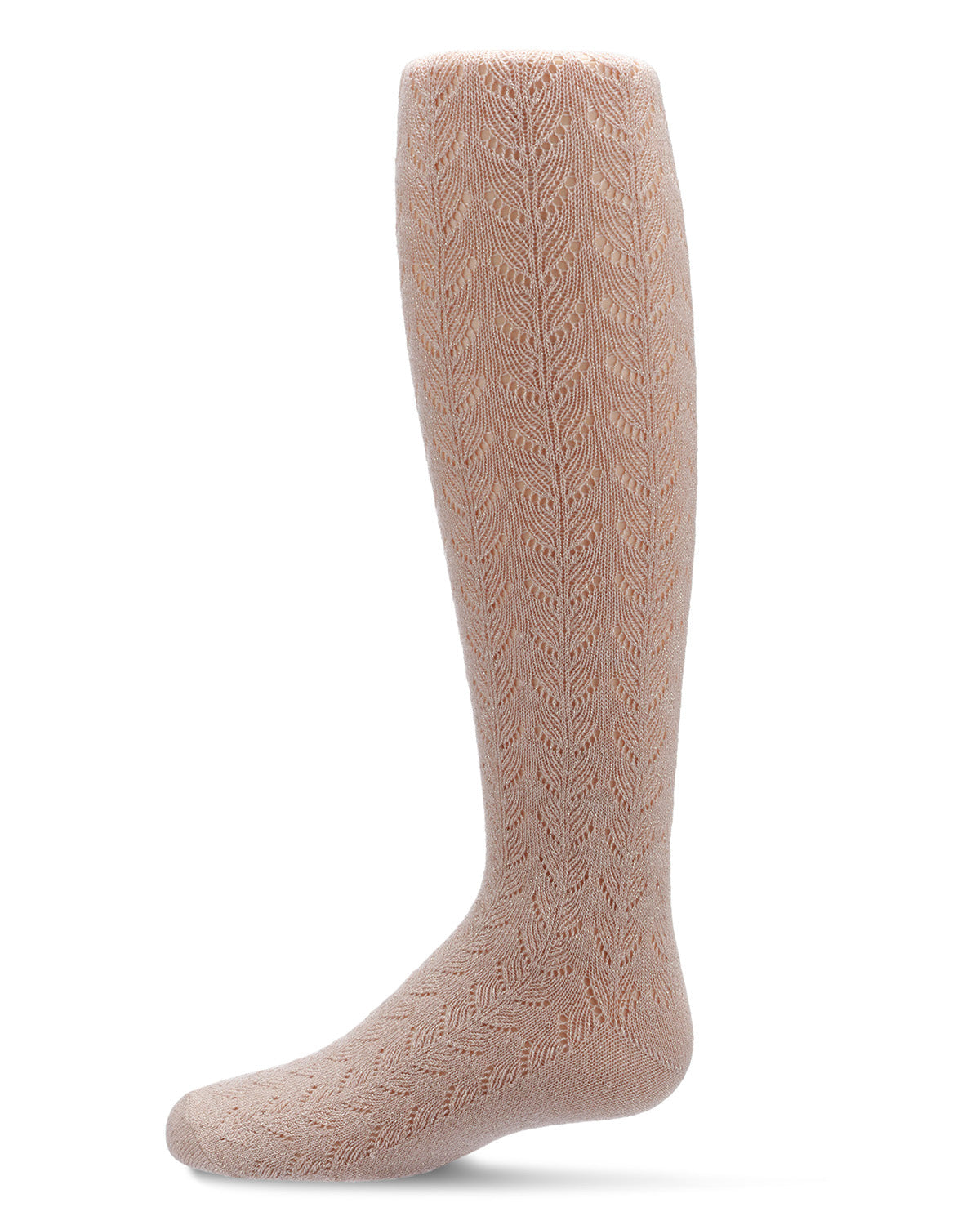 Girls' Shimmer Pointelle Cotton Tights