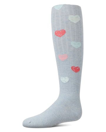 Memoi Multi Heart Graffiti Cotton Tights