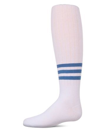 Memoi Bright Stripe Cotton Tights - MKF-4072