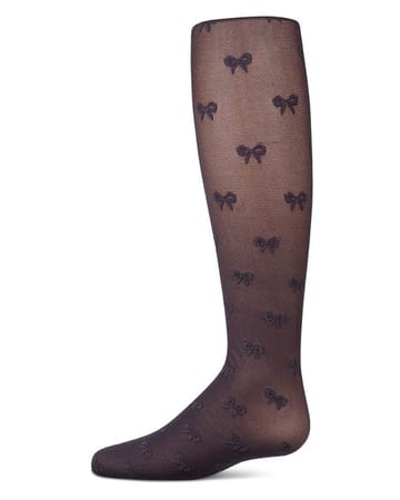 Memoi Happy Bow Micronet Tights - MKF-4116