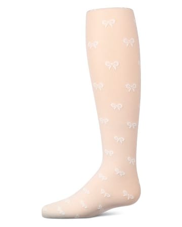 Memoi Happy Bow Micronet Tights - MKF-4116