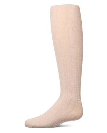 Memoi Lightweight Cable Cotton Tights - MKF-4122