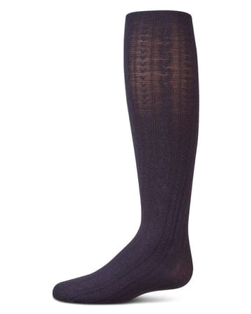 Memoi Lightweight Cable Cotton Tights - MKF-4122