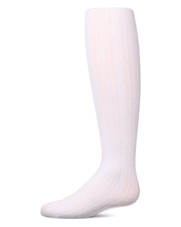 Memoi Lightweight Cable Cotton Tights - MKF-4122