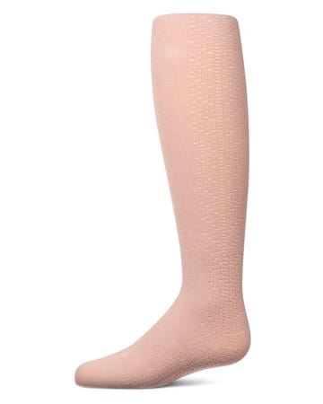 Memoi Lightweight Side Drop Stitch Cotton Tights - MKF-4123