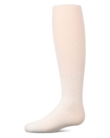 Memoi Lightweight Side Drop Stitch Cotton Tights - MKF-4123