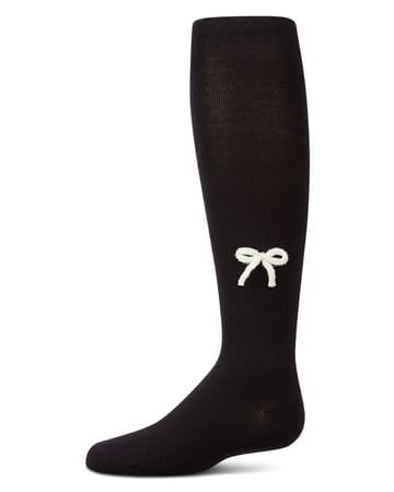 Memoi Knit Bow Cotton Tights - MKF-4137