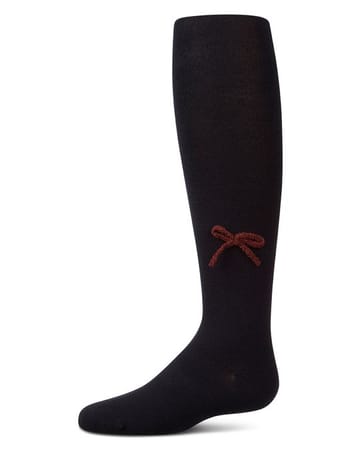 Memoi Knit Bow Cotton Tights - MKF-4137