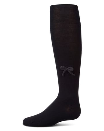 Memoi Knit Bow Cotton Tights - MKF-4137