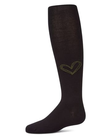 Memoi Heart Pop Cotton Tights - MKF-4139