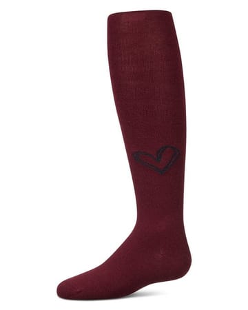 Memoi Heart Pop Cotton Tights - MKF-4139