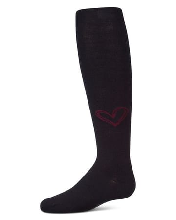 Memoi Heart Pop Cotton Tights - MKF-4139