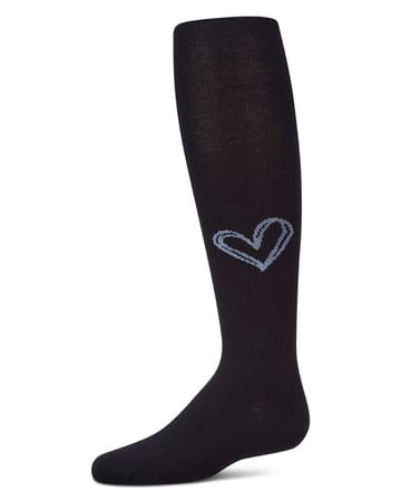 Memoi Heart Pop Cotton Tights - MKF-4139