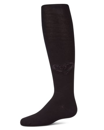 Memoi Cozy Heart Cotton Tights - MKF-4140