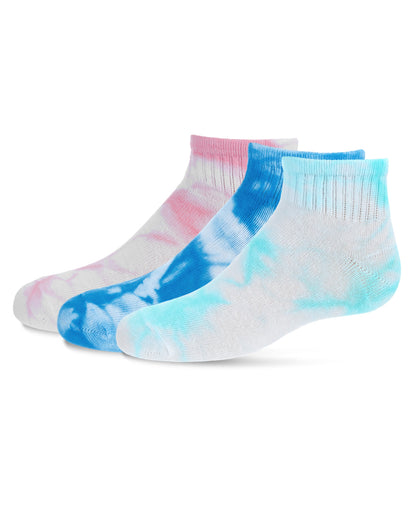 Tie Dye Mid-Cut Cotton Blend Socks 3-Pack