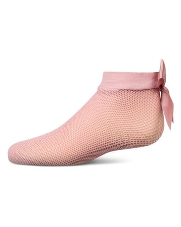 Memoi Fishnet Bow Anklet - MKF-6127