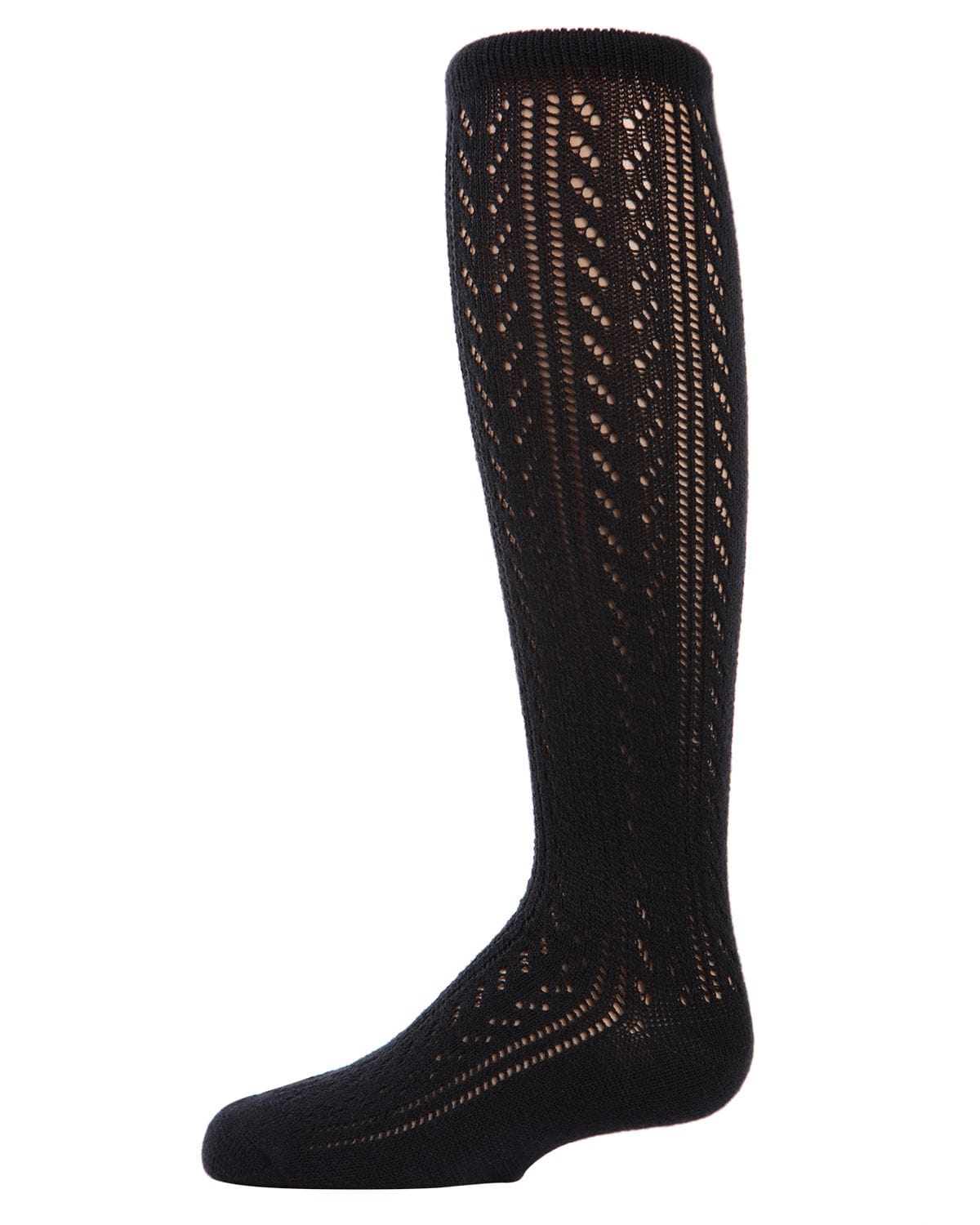 Memoi Open Work Leaves Knee High - Mkf-7006