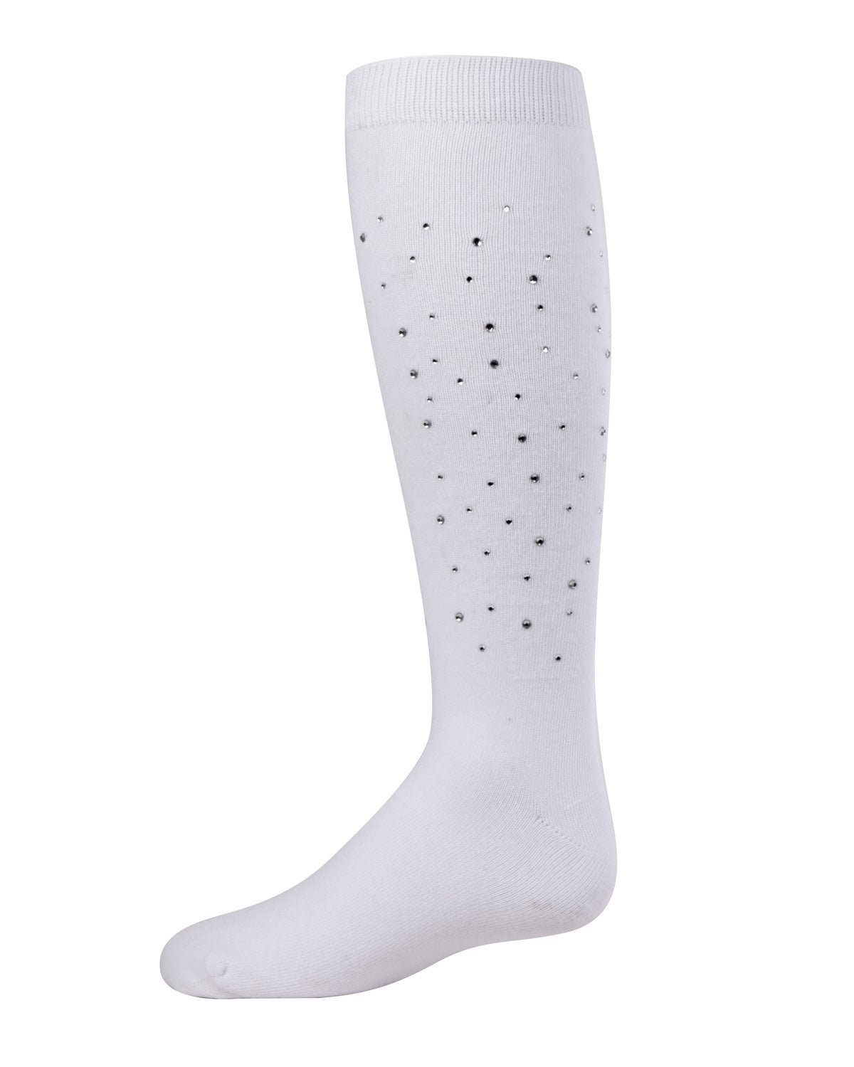 Jazzy Jeweled Girls Cotton Blend Knee Socks