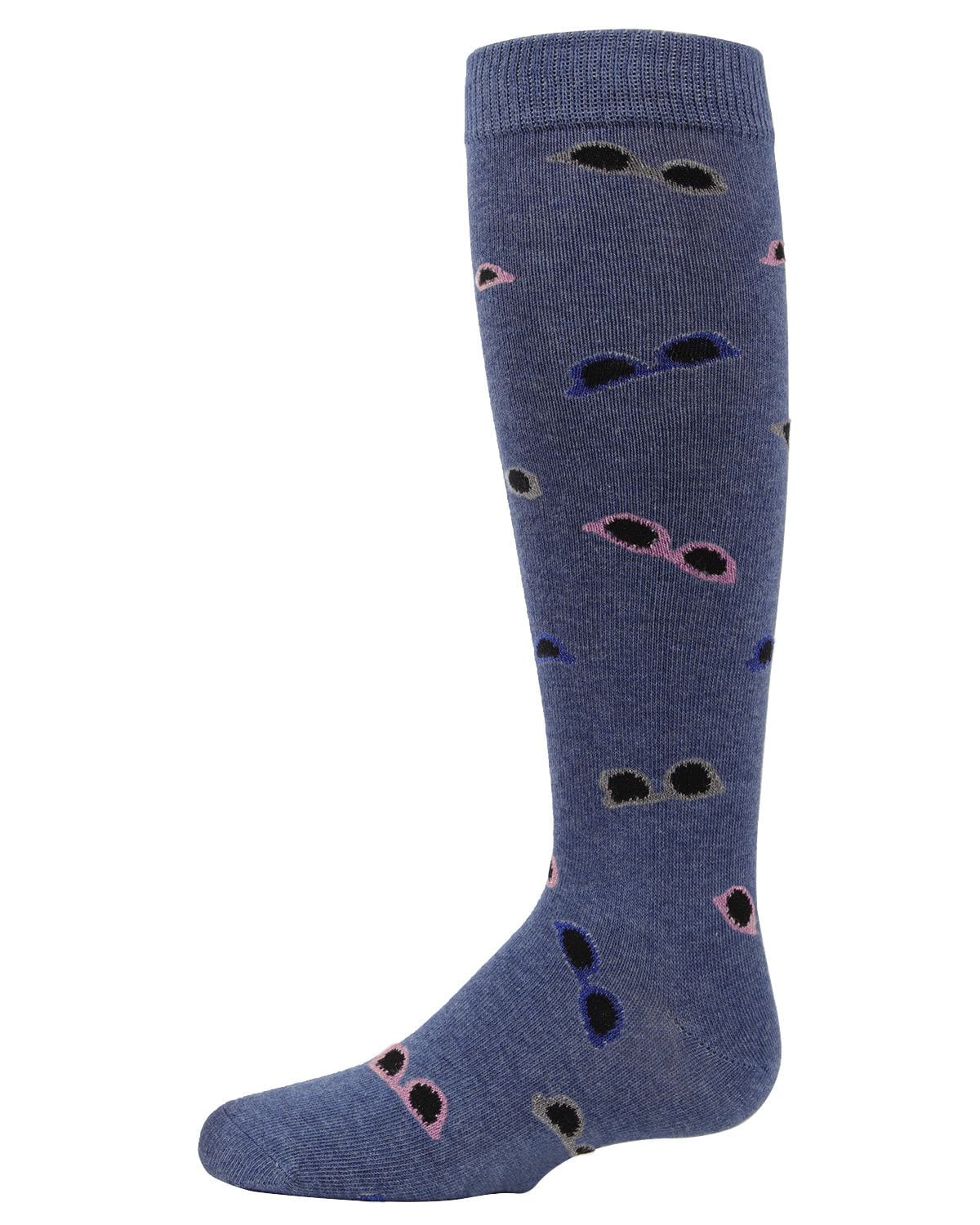 Memoi Girls Glitzy Sunglasses Knee-High Socks - Mkf-7045