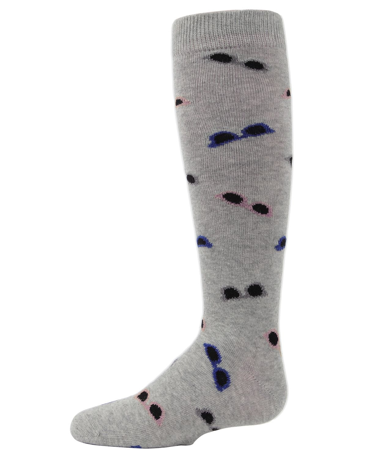 Memoi Girls Glitzy Sunglasses Knee-High Socks - Mkf-7045