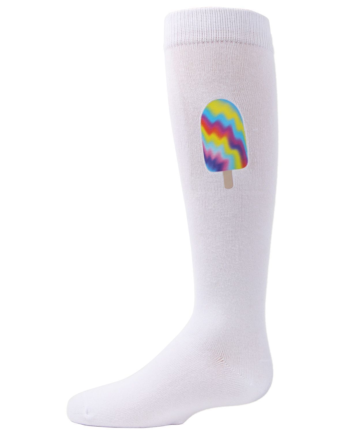 Memoi Girls' Tie-Dye Popsicle Knee-High Socks